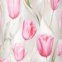 Produkt Elegancka latarenka z motywem tulipana do nastrojowej, wiosennej dekoracji, 12,5 cm, 2 sztuki.