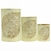 Produkt Dekoracja metalowa jesienny lampion wys. 20,5/15,5/10,5 cm zestaw 3 szt