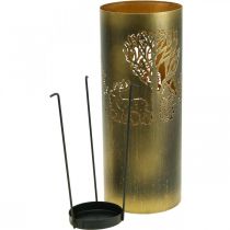 Produkt Vintage świecznik metalowy jeleń 30/38,5/45cm zestaw 3
