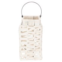 Produkt Wisząca latarnia, letnia dekoracja, makrama wys. 35,5 cm szer. 19 cm