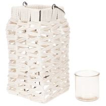 Produkt Wisząca latarnia, letnia dekoracja, makrama wys. 35,5 cm szer. 19 cm