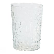 Latarnia szklana świeca szklana świecznik na tealighty Ø7,5cm W10cm