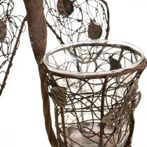 Produkt Latarnia metalowa dekoracja ścienna motyl rdzawa dekoracja 36,5cm