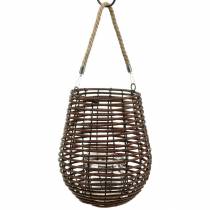 Produkt Latarnia dekoracyjna, dekoracja świecy z uchwytem, lampion w koszu Ø23cm W27cm