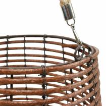 Produkt Świeca w koszu, latarnia z rączką, dekoracja świecy, koszykowa latarnia Ø24cm W34cm