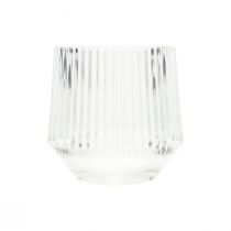 Produkt Lampiony szklane na tealighty przezroczyste W7,5cm Ø8cm 6szt