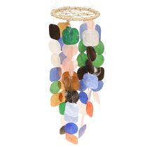 Produkt Dzwonek wietrzny muszle Capiz wieszak na dekoracje marynistyczne Ø14,5cm 55cm