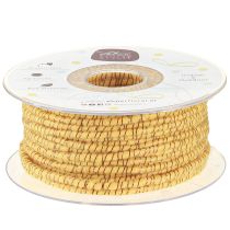 Produkt Nitka wełniana z drutem filcowym mika żółty brąz Ø5mm 33m
