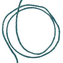 Produkt Nić wełniana z drutem filcowym sznurek wełniany turkusowo-złoty Ø5mm 33m