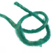 Sznurek filcowy vintage sznurek do rękodzieła zielony 30m