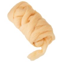Produkt Sznurek wełniany, wstążka wełniana, kremowo-pomarańczowy, 10m wełny na wieńce i kompozycje