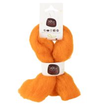 Produkt Sznurek wełniany, filcowany, pomarańczowy, 2m, do prac rękodzielniczych, wiązania i dekorowania