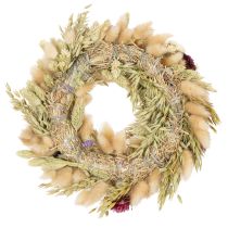Produkt Wianek z suszonych kwiatów, świąteczna dekoracja stołu na specjalne okazje i pory roku, 25 cm
