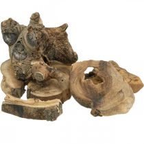 Root wood deco kawałki drewna dekoracja rozproszona 3-10cm 500g