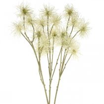 Produkt Xanthium sztuczny kwiat kremowy jesienna dekoracja 6 kwiatów 80cm 3szt