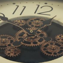 Produkt Dekoracja ścienna zegar ścienny zegar zębaty brąz kremowy retro Ø54cm