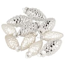 Produkt Szyszki mix ze szkła srebrnego 5cm 14 szt.
