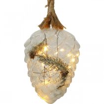 Stożek oświetlony świąteczną dekoracją LED Lights Timer wys.21cm