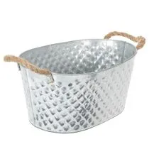 Produkt Duża owalna miska cynkowa, 31 cm x 20 cm, wys. 15 cm