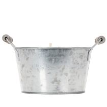 Produkt Świeca w wiaderku cynkowym do nastrojowej dekoracji tarasu i balkonu 15cm