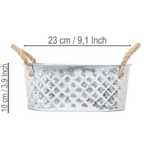Produkt Miska cynkowa owalna 23cm x 12cm wys. 10,5cm