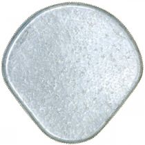 Produkt Taca dekoracyjna, taca metalowa, taca cynkowa, antyczny wygląd, 39,5 cm