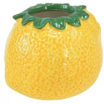 Wazon dekoracyjny cytrynowy donica ceramiczna żółta Ø8,5cm