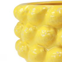 Produkt Donica cytrynowa donica ceramiczna z miską żółta Ø26cm W12cm