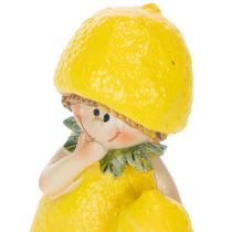 Produkt Figurki dzieci w kształcie cytryny, słodka dekoracja stołu na lato w stylu vintage, do salonów i na balkon, 9 cm, 3 sztuki