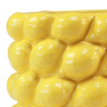 Produkt Ceramiczna donica wazon cytrynowy cytrynowożółta Ø17cm W15cm