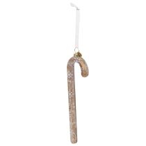 Produkt Szklana ozdoba w kształcie laski cukrowej, nostalgiczna ozdoba choinkowa, 22 cm