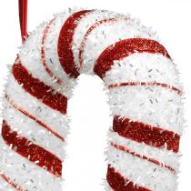 Produkt Deco Candy Cane Christmas Red White Striped H34cm