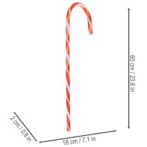 Produkt Sztuczna laska cukrowa ozdoba świąteczna 60cm 3 szt.