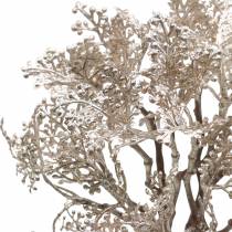 Gałąź dekoracyjna różowe złoto metaliczne 62 cm
