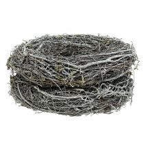 Produkt Wianek gałązkowy Ø25cm Biały zestaw 2-częściowy Wieniec pamiątkowy Dekoracja stołu Wieniec na drzwi Wieniec adwentowy