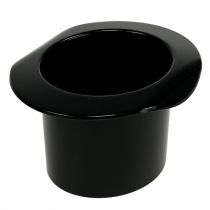 Produkt Ozdobny cylinder czarny, sylwestrowy, czapka jako doniczka wys.5,5cm 12szt