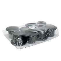 Produkt Cylinder czarny 8cm 8szt