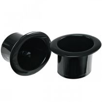 Produkt Cylinder dekoracyjny, dekoracja noworoczna, kapelusz do sadzenia, doniczka noworoczna, czarny, wys. 5 cm, dł. 8 cm, 20 sztuk