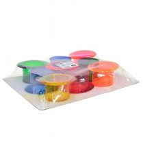 Produkt Donica dekoracyjna walec kolorowa dekoracja stołu 12×10×6,5cm 9szt