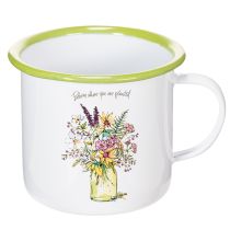 Produkt Kubek dekoracyjny/doniczka emaliowana, Ø11,5cm H10cm