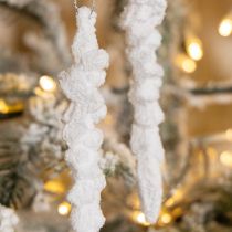 Produkt Ozdoba sopelkowa choinka pokryta śniegiem 14cm 4 sztuki