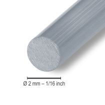 Produkt Drut aluminiowy 2mm drut jubilerski srebrny 118m 1kg