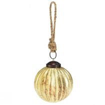 Produkt Bombki choinkowe złote Bombki szklane Ø7cm W7,5cm 6szt