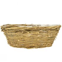 Produkt Naturalna misa na kwiaty, dekoracyjna misa z motywem winorośli, 31 cm, rustykalna, doniczka