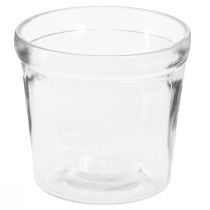 Produkt Donica szklana doniczkowa przezroczysta Ø11cm W10,5cm 2szt