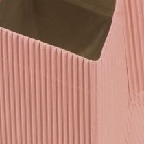 Produkt Torebka kwiatowa Torba papierowa z folią różowy łosoś 10,5cm 6 szt