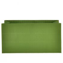 Produkt Donica na kwiaty długa żebrowana zielona oliwkowa 24x12cm 6 szt