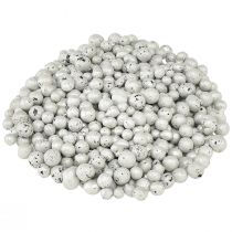 Produkt Brylantowe koraliki dekoracyjne 4mm - 8mm białe 1l