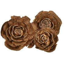 Produkt Szyszki cedru wycięte w kształcie róży róży cedrowej 4-6cm naturalne 50 szt