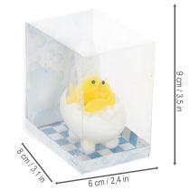 Produkt Wielkanocny kurczaczek z chenille w wannie, żółty, 9 cm